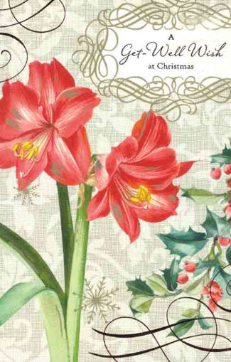 Picture of GET WELL WISH CHRISTMAS CARD